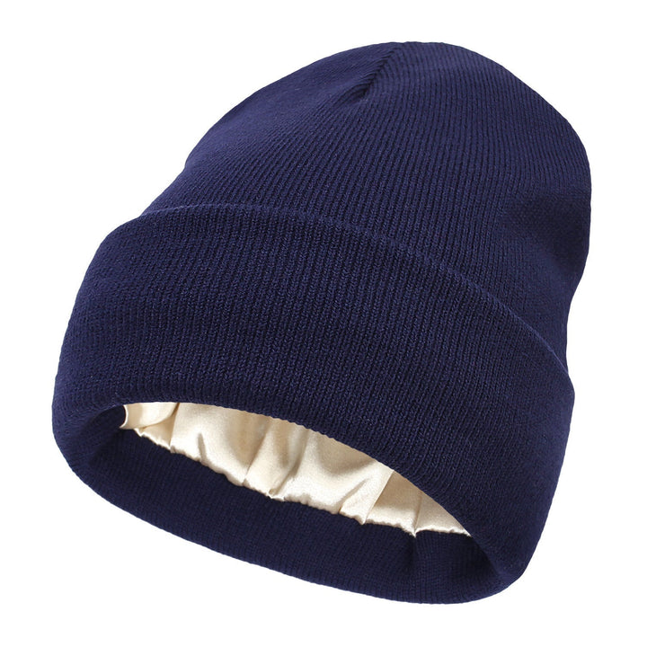 Satin-Lined Luxe Beanie – Winter Warmth, Hair-Friendly Elegance